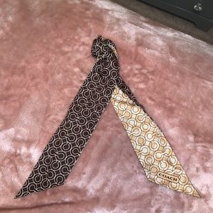 Brown Coach Scarf